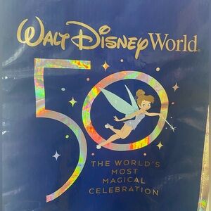 NEW Disney 50th Anniversary Reusable Tote / Book Bag Castle sz small